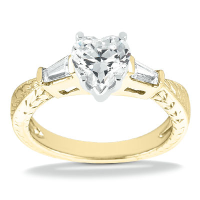 Straight Baguette Diamond Engagement Ring (0.24 t.c.w.) - view 21