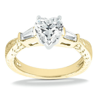 Straight Baguette Diamond Engagement Ring (0.24 t.c.w.) - view 21 of 22