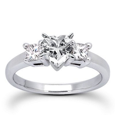 Princesss Cut Prong Set Diamond Engagement Ring (0.34 ct.tw.) - view 23 of 25