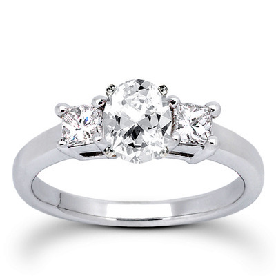 Princesss Cut Prong Set Diamond Engagement Ring (0.34 ct.tw.) - view 21 of 25