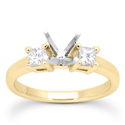 Princesss Cut Prong Set Diamond Engagement Ring (0.34 ct.tw.) - view 15 of 25