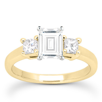 Princesss Cut Prong Set Diamond Engagement Ring (0.34 ct.tw.) - view 13 of 25