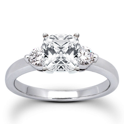 Three Stone Prong Set Diamond Engagement Ring (0.30 ct.tw.) - view 15