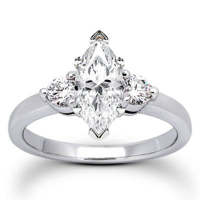 Three Stone Prong Set Diamond Engagement Ring (0.30 ct.tw.) - view 12