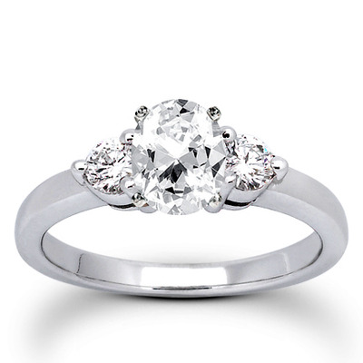 Three Stone Prong Set Diamond Engagement Ring (0.30 ct.tw.) - view 11