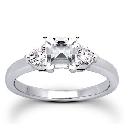 Three Stone Prong Set Diamond Engagement Ring (0.30 ct.tw.) - view 6