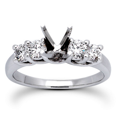 0.70 CT Round Cut Prong Set Diamond Engagement Ring - view 1 of 24