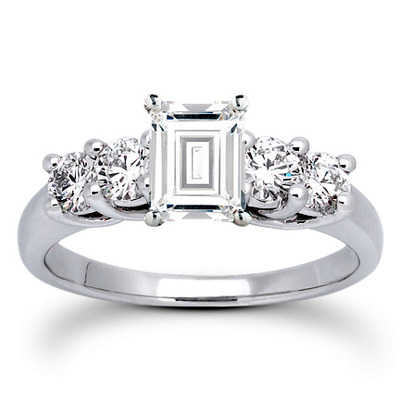 0.70 CT Round Cut Prong Set Diamond Engagement Ring - view 11