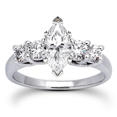 0.70 CT Round Cut Prong Set Diamond Engagement Ring - view 9