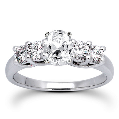 0.70 CT Round Cut Prong Set Diamond Engagement Ring - view 8