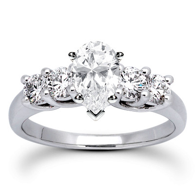 0.70 CT Round Cut Prong Set Diamond Engagement Ring - view 7