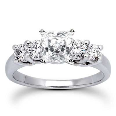 0.70 CT Round Cut Prong Set Diamond Engagement Ring - view 6