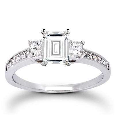  Princess Cut Prong Set Diamond Engagement Ring (0.58 ct. t.w.) - view 11 of 24