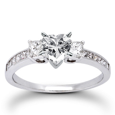  Princess Cut Prong Set Diamond Engagement Ring (0.58 ct. t.w.) - view 10