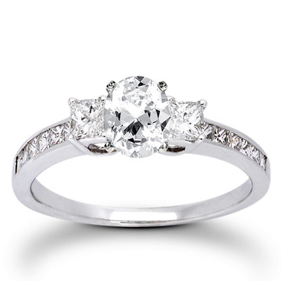  Princess Cut Prong Set Diamond Engagement Ring (0.58 ct. t.w.) - view 8