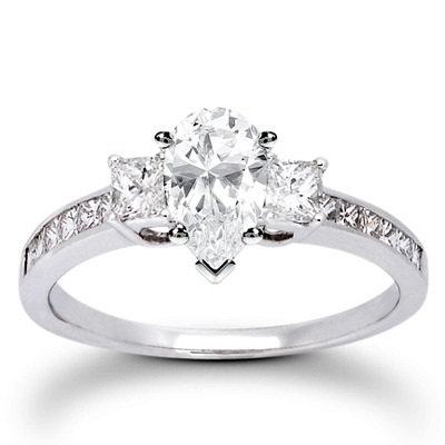  Princess Cut Prong Set Diamond Engagement Ring (0.58 ct. t.w.) - view 7