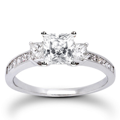  Princess Cut Prong Set Diamond Engagement Ring (0.58 ct. t.w.) - view 6 of 24