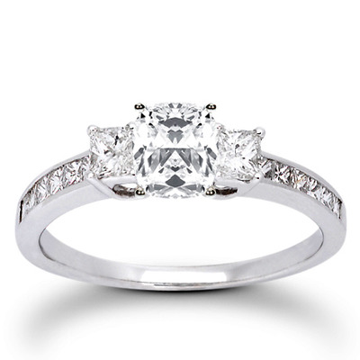  Princess Cut Prong Set Diamond Engagement Ring (0.58 ct. t.w.) - view 5