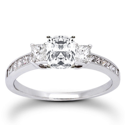  Princess Cut Prong Set Diamond Engagement Ring (0.58 ct. t.w.) - view 5 of 24