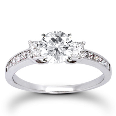  Princess Cut Prong Set Diamond Engagement Ring (0.58 ct. t.w.) - view 4