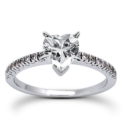  Round Cut Fish Tail Set Diamond Engagement Ring (0.16 ct. tw.) - view 11