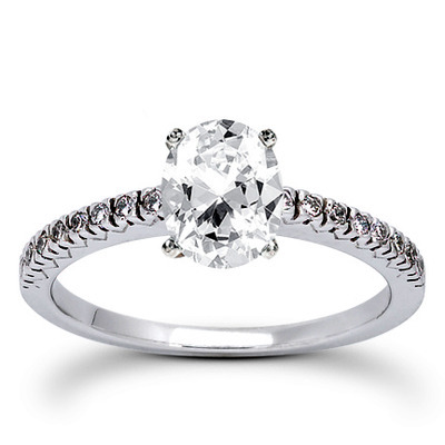  Round Cut Fish Tail Set Diamond Engagement Ring (0.16 ct. tw.) - view 9 of 24