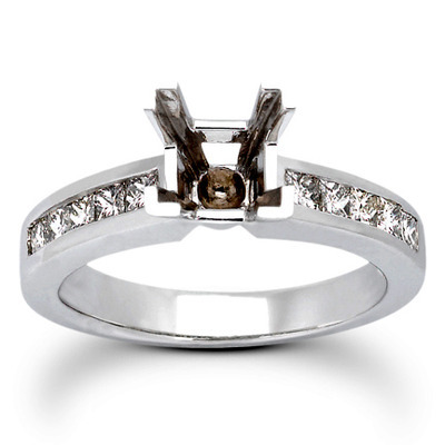 Princesss Cut Channel Set Diamond Engagement Ring (0.50 ct. tw.) - view 17 of 27