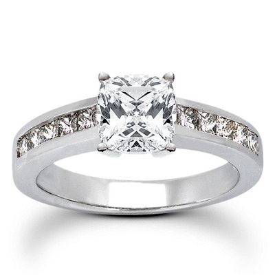 Princesss Cut Channel Set Diamond Engagement Ring (0.50 ct. tw.) - view 16 of 27