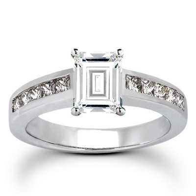 Princesss Cut Channel Set Diamond Engagement Ring (0.50 ct. tw.) - view 1 of 27