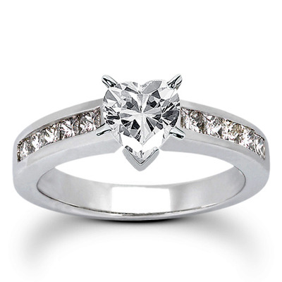 Princesss Cut Channel Set Diamond Engagement Ring (0.50 ct. tw.) - view 14