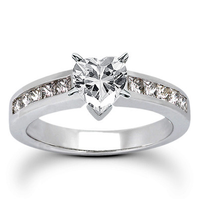 Princesss Cut Channel Set Diamond Engagement Ring (0.50 ct. tw.) - view 14 of 27