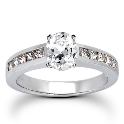 Princesss Cut Channel Set Diamond Engagement Ring (0.50 ct. tw.) - view 12 of 27