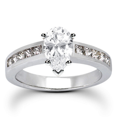 Princesss Cut Channel Set Diamond Engagement Ring (0.50 ct. tw.) - view 11 of 27