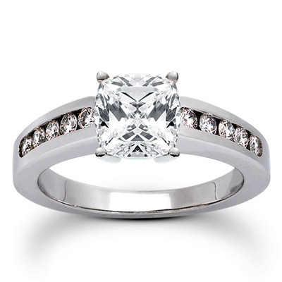 Classic Round Cut Channel Set Diamond Bridal Ring (0.30ct. tw. ) - view 16