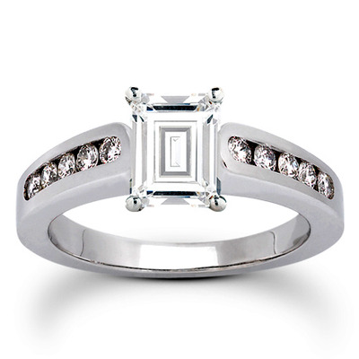 Classic Round Cut Channel Set Diamond Bridal Ring (0.30ct. tw. ) - view 1