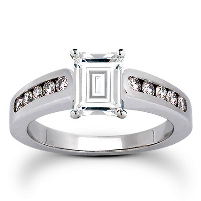 Classic Round Cut Channel Set Diamond Bridal Ring (0.30ct. tw. ) - view 1 of 27