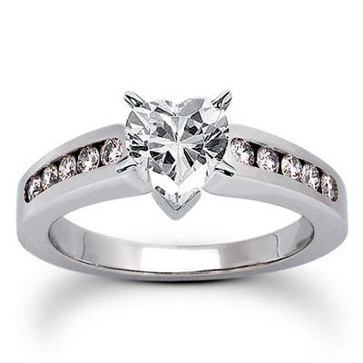 Classic Round Cut Channel Set Diamond Bridal Ring (0.30ct. tw. ) - view 14