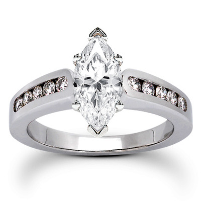 Classic Round Cut Channel Set Diamond Bridal Ring (0.30ct. tw. ) - view 13