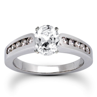 Classic Round Cut Channel Set Diamond Bridal Ring (0.30ct. tw. ) - view 12