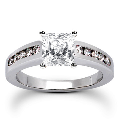 Classic Round Cut Channel Set Diamond Bridal Ring (0.30ct. tw. ) - view 10