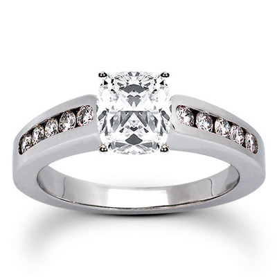 Classic Round Cut Channel Set Diamond Bridal Ring (0.30ct. tw. ) - view 9