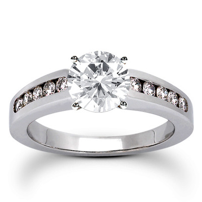 Classic Round Cut Channel Set Diamond Bridal Ring (0.30ct. tw. ) - view 8