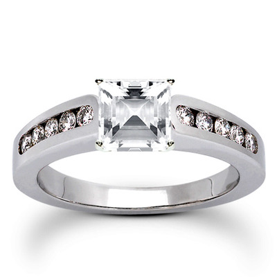 Classic Round Cut Channel Set Diamond Bridal Ring (0.30ct. tw. ) - view 7