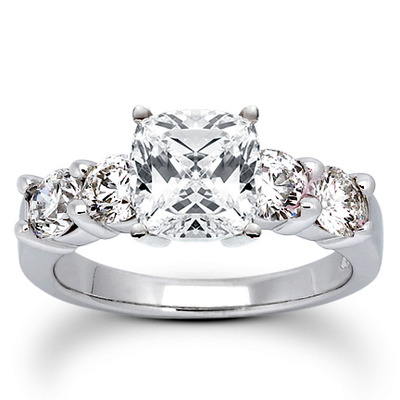 Round Cut Prong Set Diamond Bridal Ring (1.20 ct.tw.) - view 1