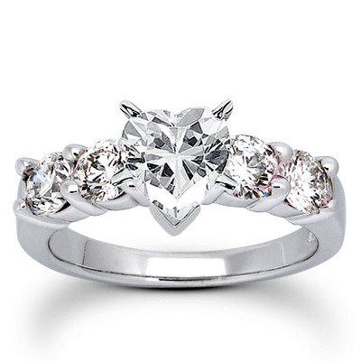 Round Cut Prong Set Diamond Bridal Ring (1.20 ct.tw.) - view 11