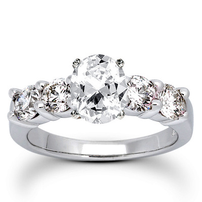 Round Cut Prong Set Diamond Bridal Ring (1.20 ct.tw.) - view 9