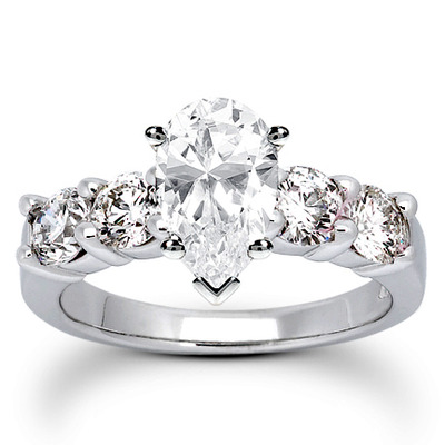 Round Cut Prong Set Diamond Bridal Ring (1.20 ct.tw.) - view 8