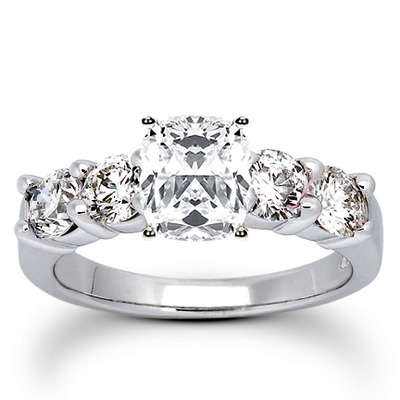 Round Cut Prong Set Diamond Bridal Ring (1.20 ct.tw.) - view 6