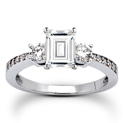 Round Cut Prong Set Diamond Engagement Ring (0.39 ct. tw.) - view 11