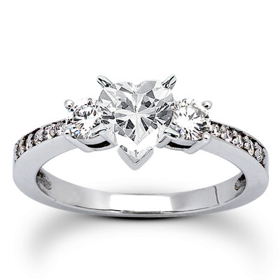 Round Cut Prong Set Diamond Engagement Ring (0.39 ct. tw.) - view 10